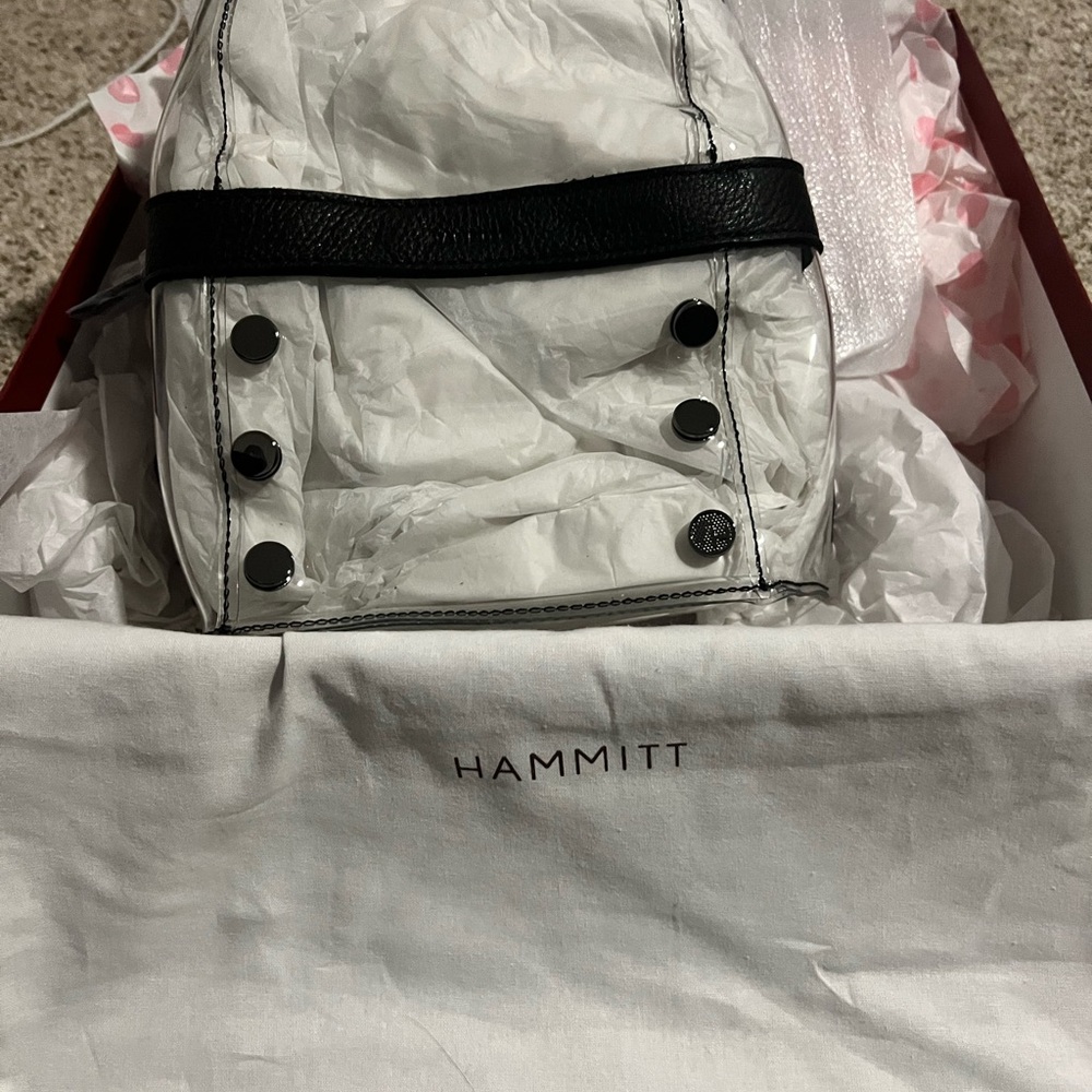 Hammitt White and Black Handbag